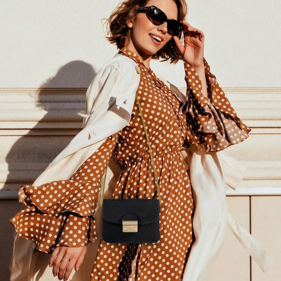 Small Evening Bags for Women Crossbody Bag Chain - Black-mini Size Clutch - Picture 2 of 7